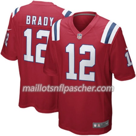 Maillot New England Patriots Tom Brady 12 Nike Rouge - Homme